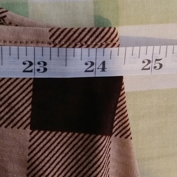 Heimish USA Women's Brown Tartan Waterfall Casual Vest Sweater Plus Size 2XL - Picture 6 of 8